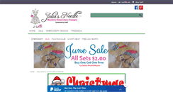 Desktop Screenshot of juliasneedledesigns.com
